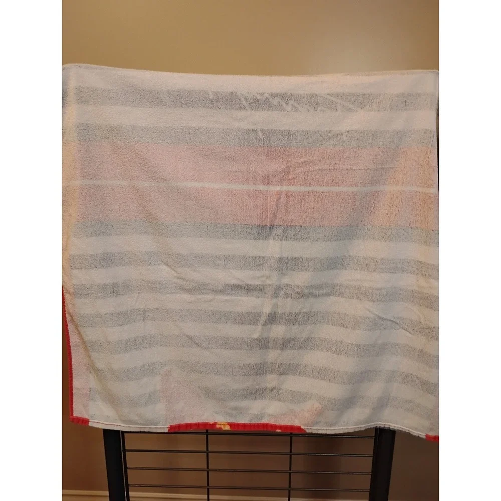 Tommy Hilfiger Starfish Striped Beach Towel Red White Blue 60x35